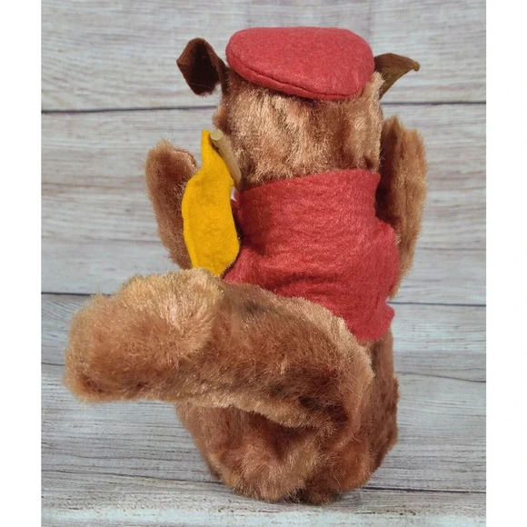 Vintage Gopher School Mascot Stuffed Animal Class Of '66 PS Brown Red 7" - Picture 5 of 8